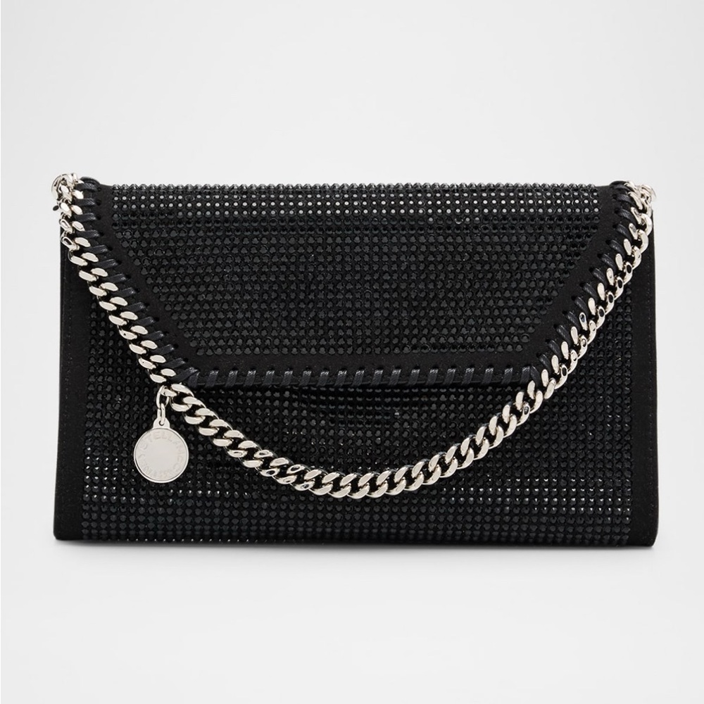 Stella McCartney  Falabella Mini Hotfix Crystal Crossbody Bag